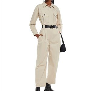 BA&SH Paris Women's Natural Clothilde Cotton-twill Jumpsuit, Size 1, S/M